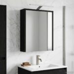 vidaXL Kúpeľňová zrkadlová skrinka Čierny dub 43 x 16 x 62.5 cm – Obrázok 4