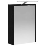 vidaXL Kúpeľňová zrkadlová skrinka Čierny dub 43 x 16 x 62.5 cm – Obrázok 5