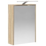 vidaXL Kúpeľňová zrkadlová skrinka Sonoma dub 43 x 16 x 62.5 cm – Obrázok 5