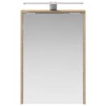vidaXL Kúpeľňová zrkadlová skrinka Sonoma dub 43 x 16 x 62.5 cm – Obrázok 6