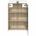 vidaXL Kúpeľňová zrkadlová skrinka Sonoma dub 43 x 16 x 62.5 cm – Obrázok 7