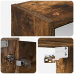 vidaXL Kúpeľňová zrkadlová skrinka Dymová dub 43 x 16 x 62.5 cm – Obrázok 10
