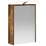 vidaXL Kúpeľňová zrkadlová skrinka Dymová dub 43 x 16 x 62.5 cm – Obrázok 2