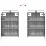 vidaXL Kúpeľňová zrkadlová skrinka Sivý Sonoma 43 x 16 x 62.5 cm – Obrázok 12