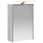 vidaXL Kúpeľňová zrkadlová skrinka Sivý Sonoma 43 x 16 x 62.5 cm – Obrázok 2