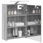 vidaXL Kúpeľňová zrkadlová skrinka Sivý Sonoma 43 x 16 x 62.5 cm – Obrázok 3