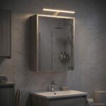 vidaXL Kúpeľňová zrkadlová skrinka Sivý Sonoma 43 x 16 x 62.5 cm – Obrázok 4