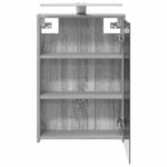 vidaXL Kúpeľňová zrkadlová skrinka Sivý Sonoma 43 x 16 x 62.5 cm – Obrázok 7