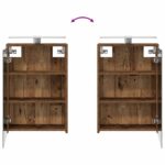 vidaXL Kúpeľňová zrkadlová skrinka Staré drevo 43 x 16 x 62.5 cm – Obrázok 12