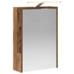 vidaXL Kúpeľňová zrkadlová skrinka Staré drevo 43 x 16 x 62.5 cm – Obrázok 2
