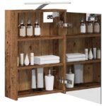 vidaXL Kúpeľňová zrkadlová skrinka Staré drevo 43 x 16 x 62.5 cm – Obrázok 3