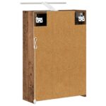 vidaXL Kúpeľňová zrkadlová skrinka Staré drevo 43 x 16 x 62.5 cm – Obrázok 9