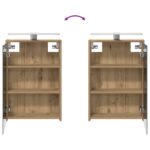 vidaXL Kúpeľňová zrkadlová skrinka Remeselnícky dub 43 x 16 x 62.5 cm – Obrázok 12