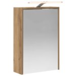 vidaXL Kúpeľňová zrkadlová skrinka Remeselnícky dub 43 x 16 x 62.5 cm – Obrázok 2