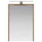 vidaXL Kúpeľňová zrkadlová skrinka Remeselnícky dub 43 x 16 x 62.5 cm – Obrázok 6