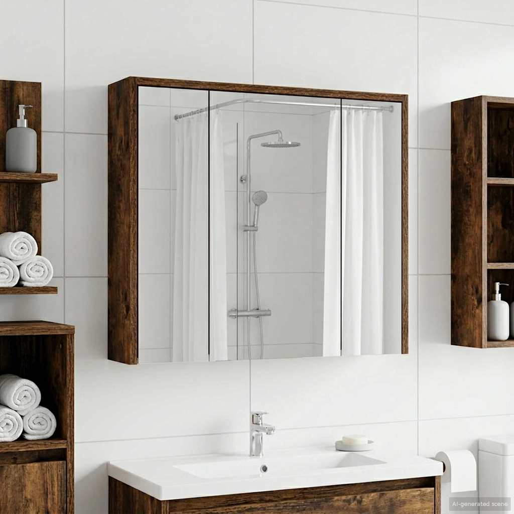 889155_1.jpg vidaXL Kúpeľňová zrkadlová skrinka Dymová dub 63,5 x 16 x 62,5 cm – Obrázok 1
