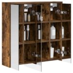 vidaXL Kúpeľňová zrkadlová skrinka Dymová dub 63,5 x 16 x 62,5 cm – Obrázok 3