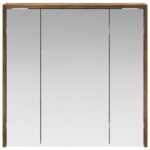 vidaXL Kúpeľňová zrkadlová skrinka Dymová dub 63,5 x 16 x 62,5 cm – Obrázok 5
