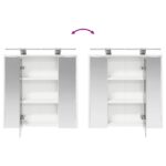 vidaXL Kúpeľňová zrkadlová skrinka Biela 63,5 x 16 x 62,5 cm – Obrázok 12