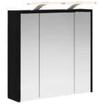 vidaXL Kúpeľňová zrkadlová skrinka Čierny dub 63,5 x 16 x 62,5 cm – Obrázok 2