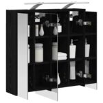 vidaXL Kúpeľňová zrkadlová skrinka Čierny dub 63,5 x 16 x 62,5 cm – Obrázok 3