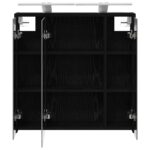 vidaXL Kúpeľňová zrkadlová skrinka Čierny dub 63,5 x 16 x 62,5 cm – Obrázok 7