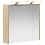 vidaXL Kúpeľňová zrkadlová skrinka Sonoma dub 63,5 x 16 x 62,5 cm – Obrázok 2