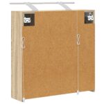 vidaXL Kúpeľňová zrkadlová skrinka Sonoma dub 63,5 x 16 x 62,5 cm – Obrázok 9