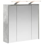 vidaXL Kúpeľňová zrkadlová skrinka Betónová šedá 63,5 x 16 x 62,5 cm – Obrázok 2