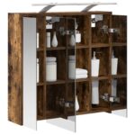 vidaXL Kúpeľňová zrkadlová skrinka Dymová dub 63,5 x 16 x 62,5 cm – Obrázok 3