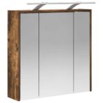 vidaXL Kúpeľňová zrkadlová skrinka Dymová dub 63,5 x 16 x 62,5 cm – Obrázok 5