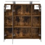 vidaXL Kúpeľňová zrkadlová skrinka Dymová dub 63,5 x 16 x 62,5 cm – Obrázok 7