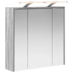 vidaXL Kúpeľňová zrkadlová skrinka Sivý Sonoma 63,5 x 16 x 62,5 cm – Obrázok 2