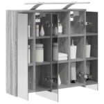 vidaXL Kúpeľňová zrkadlová skrinka Sivý Sonoma 63,5 x 16 x 62,5 cm – Obrázok 3