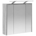 vidaXL Kúpeľňová zrkadlová skrinka Sivý Sonoma 63,5 x 16 x 62,5 cm – Obrázok 5