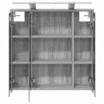 vidaXL Kúpeľňová zrkadlová skrinka Sivý Sonoma 63,5 x 16 x 62,5 cm – Obrázok 7
