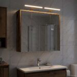 vidaXL Kúpeľňová zrkadlová skrinka Staré drevo 63,5 x 16 x 62,5 cm – Obrázok 4