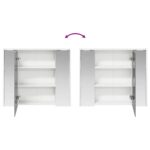 vidaXL Kúpeľňová zrkadlová skrinka Biela 73,5 x 16 x 62,5 cm – Obrázok 10
