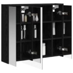 vidaXL Kúpeľňová zrkadlová skrinka Čierny dub 73,5 x 16 x 62,5 cm – Obrázok 3