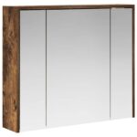 vidaXL Kúpeľňová zrkadlová skrinka Dymová dub 73,5 x 16 x 62,5 cm – Obrázok 2