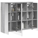 vidaXL Kúpeľňová zrkadlová skrinka Sivý Sonoma 73,5 x 16 x 62,5 cm – Obrázok 3