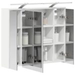 vidaXL Kúpeľňová zrkadlová skrinka Biela 73,5 x 16 x 62,5 cm – Obrázok 3