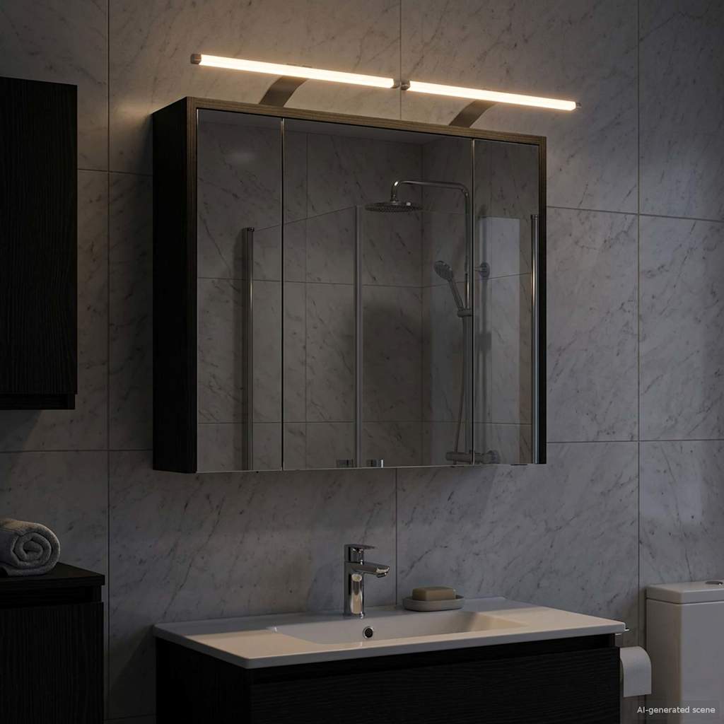 889176_1.jpg vidaXL Kúpeľňová zrkadlová skrinka Čierny dub 73,5 x 16 x 62,5 cm – Obrázok 1