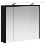 vidaXL Kúpeľňová zrkadlová skrinka Čierny dub 73,5 x 16 x 62,5 cm – Obrázok 2