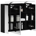 vidaXL Kúpeľňová zrkadlová skrinka Čierny dub 73,5 x 16 x 62,5 cm – Obrázok 3