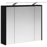vidaXL Kúpeľňová zrkadlová skrinka Čierny dub 73,5 x 16 x 62,5 cm – Obrázok 5