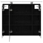 vidaXL Kúpeľňová zrkadlová skrinka Čierny dub 73,5 x 16 x 62,5 cm – Obrázok 7