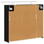 vidaXL Kúpeľňová zrkadlová skrinka Čierny dub 73,5 x 16 x 62,5 cm – Obrázok 9