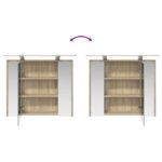 vidaXL Kúpeľňová zrkadlová skrinka Sonoma dub 73,5 x 16 x 62,5 cm – Obrázok 12