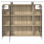 vidaXL Kúpeľňová zrkadlová skrinka Sonoma dub 73,5 x 16 x 62,5 cm – Obrázok 7